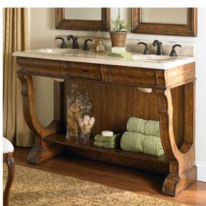 Double Bathroom Vanities on 60  Double Gershwin Double Sink Chest