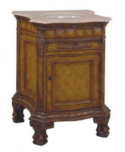A beautiful, handcrafted antique vanity