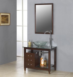 Modern bath vanities are simple but good-looking nonetheless.
