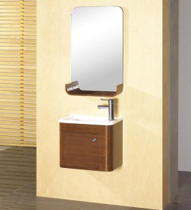 a modern chesterfield-style vanity