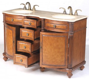 Spacious double bath vanity