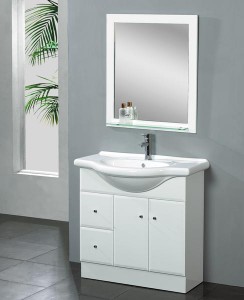 European style single sink vanity