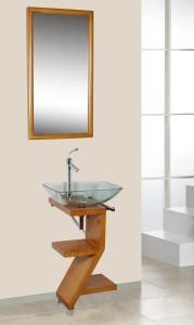 Maple vanities can be designed in a modern style