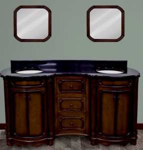 A useful and elegant double bathroom vanity