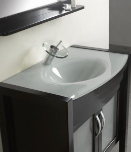 a hip modern bathroom vanity