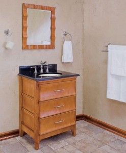 a great looking single sink vanity