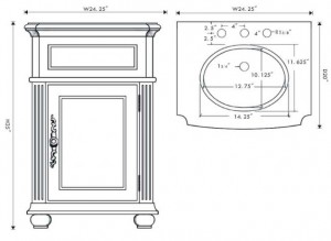 Antique vanity blueprints