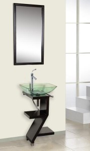 A simple modern bathroom vanity