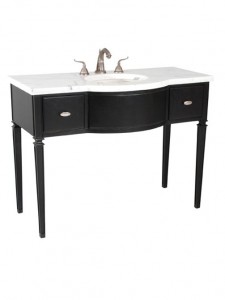 A simple, modern bathroom vanity