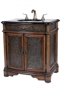 an elegant traditional vanity called the "Amelia."