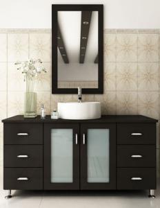 A lovely modern double vanity