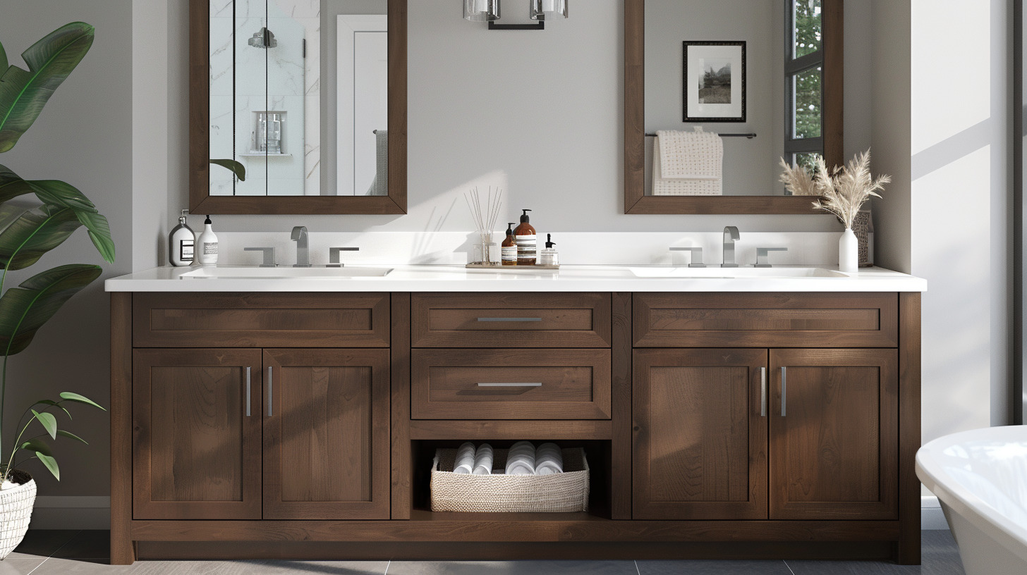 Double Sink Bathroom Vanity Spacing Rules: Design and Measurement Tips ...