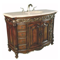 24 inch Adelina Corner Antique Bathroom Vanity White Wood Finish , listavanities