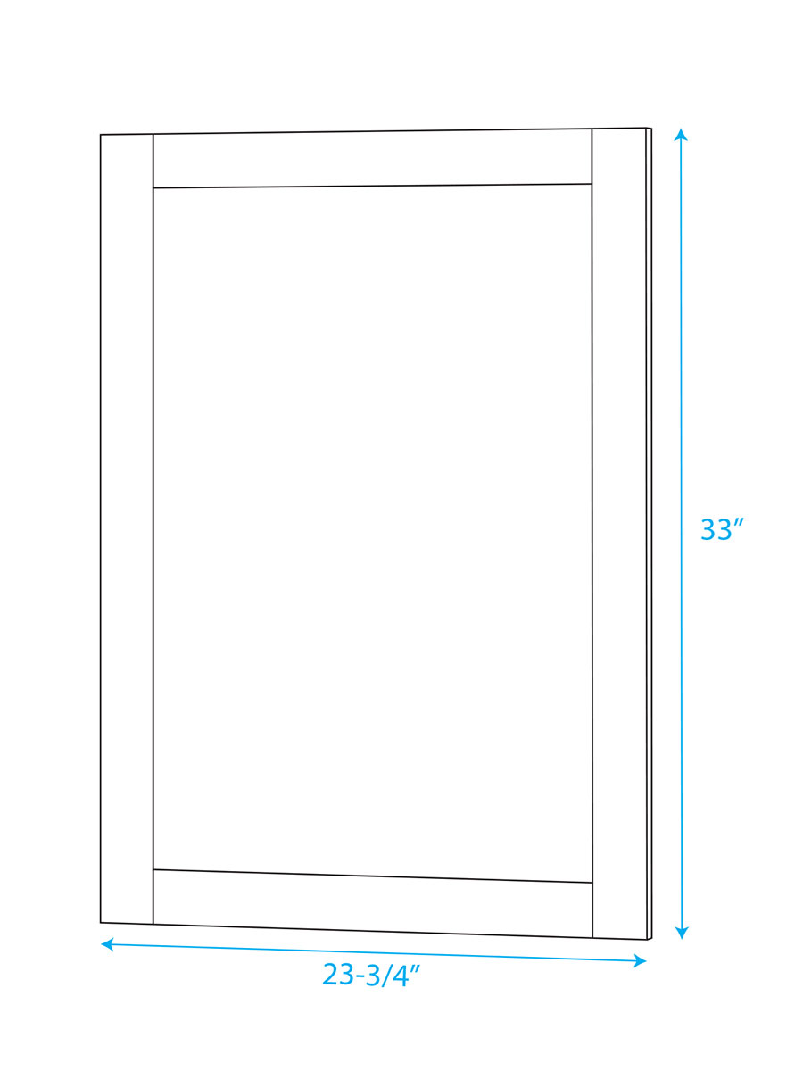 Included Mirror - Dimensions