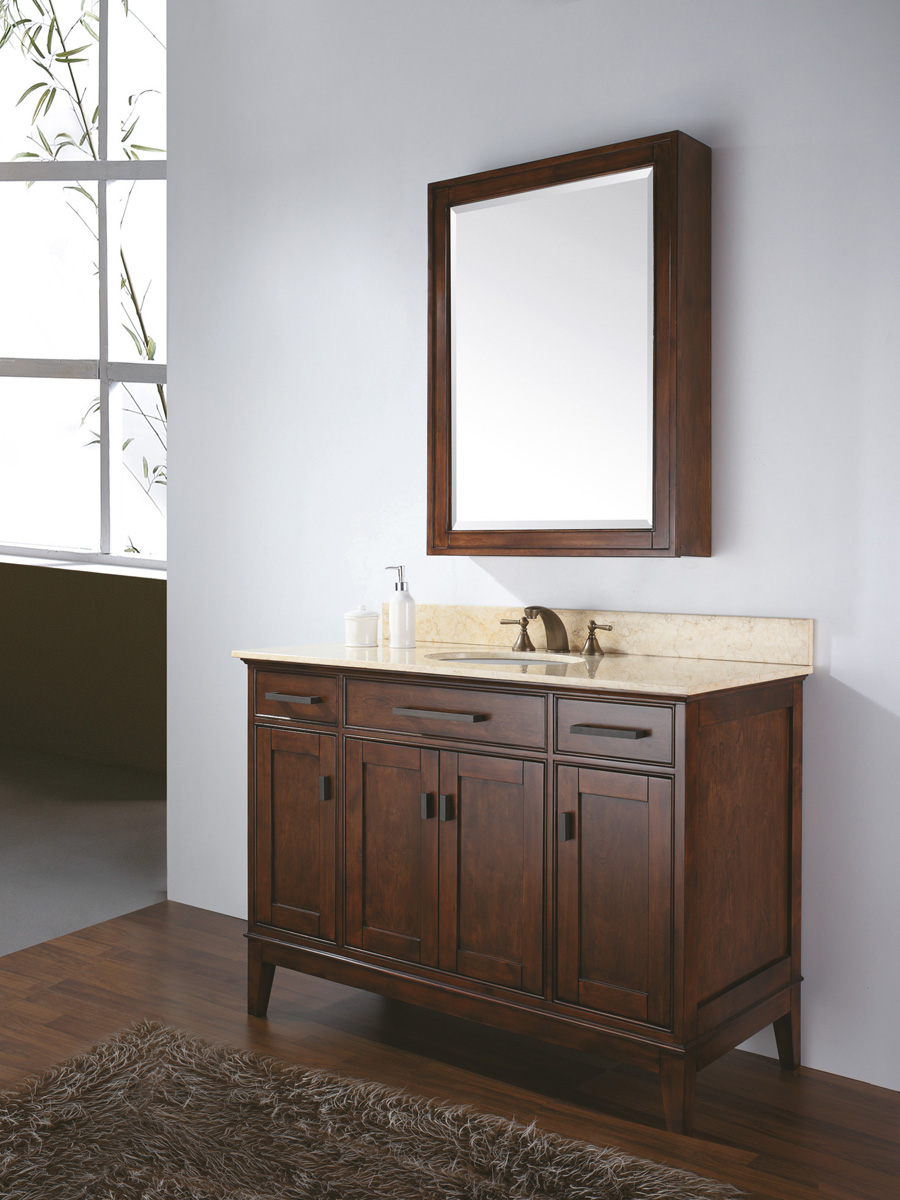 48" Marciana Vanity in Tobacco - With optional mirror 48" Marciana Vanity in Tobacco - With optional mirror