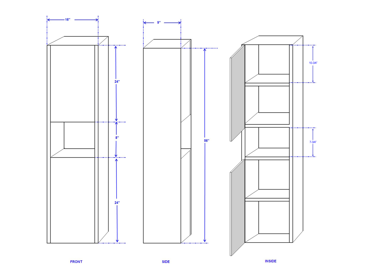 Accara Wall Cabinet - Dimensions Accara Wall Cabinet - Dimensions