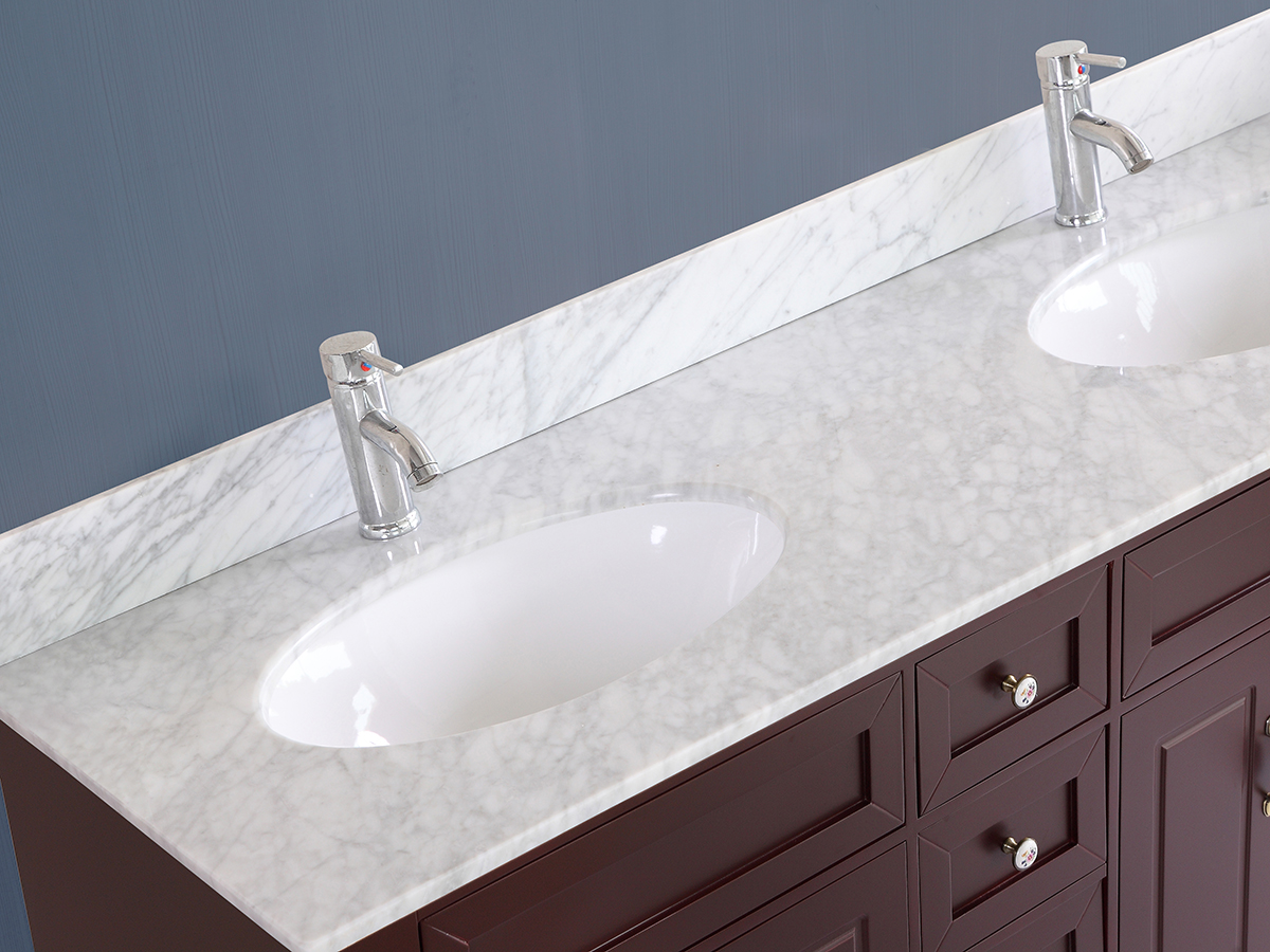 59" Littleton Double Sink Vanity shown with White Top 59" Littleton Double Sink Vanity shown with White Top