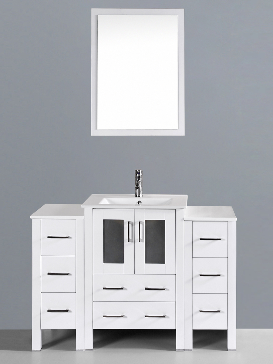 Aria 32'' Oak Vanity - Bathroom Cabinet & Mirror - VanitySale