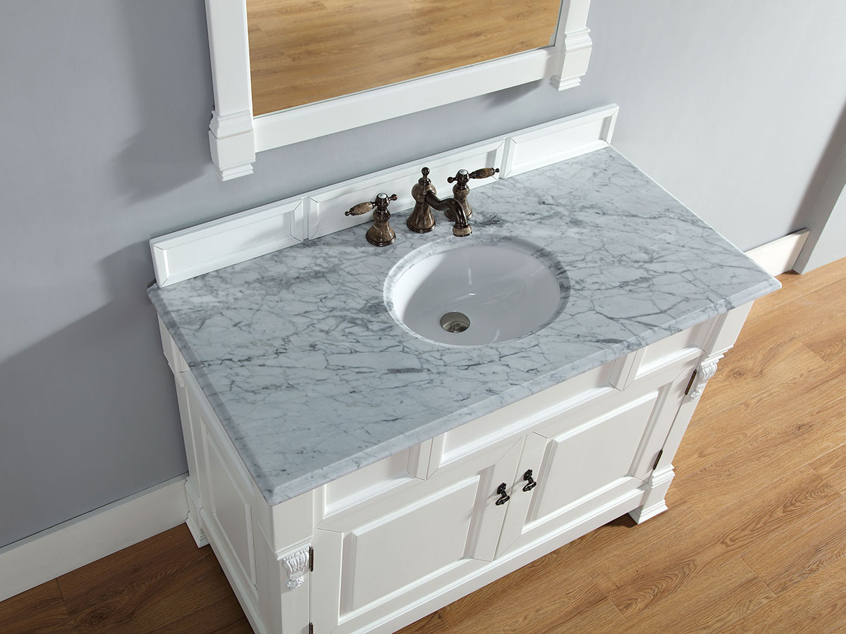 White Carrera Stone Top White Carrera Stone Top
