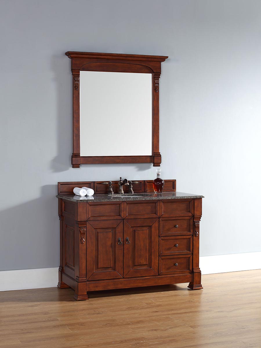 Shown with Tropical Brown Granite Top Shown with Tropical Brown Granite Top