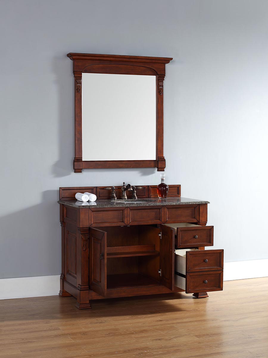 Shown with Tropical Brown Granite Top Shown with Tropical Brown Granite Top