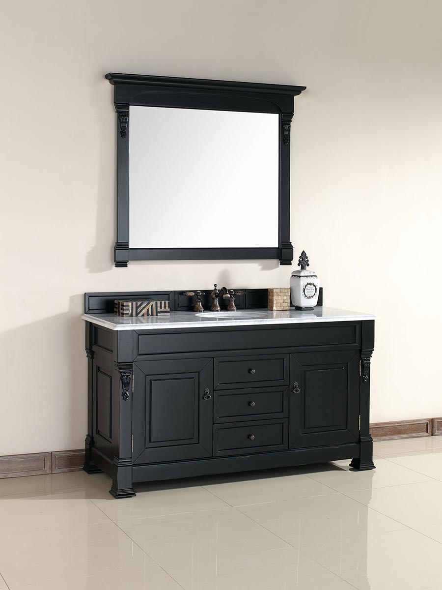 Shown with White Carrera Marble Top Shown with White Carrera Marble Top
