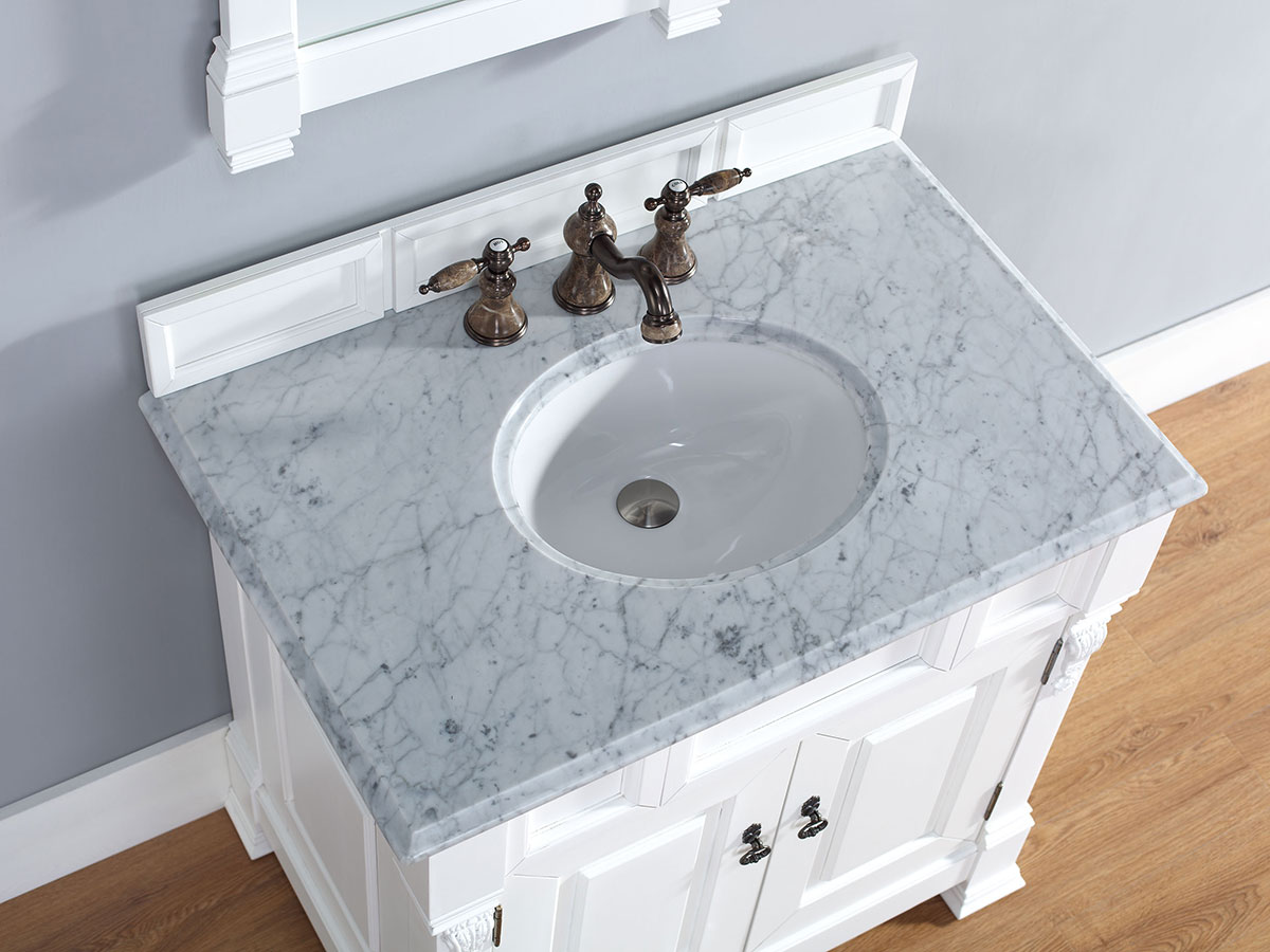 White Carrera Stone Top White Carrera Stone Top