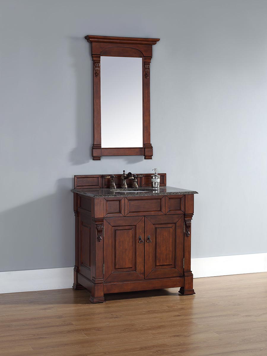 Shown with Tropical Brown Granite Top Shown with Tropical Brown Granite Top
