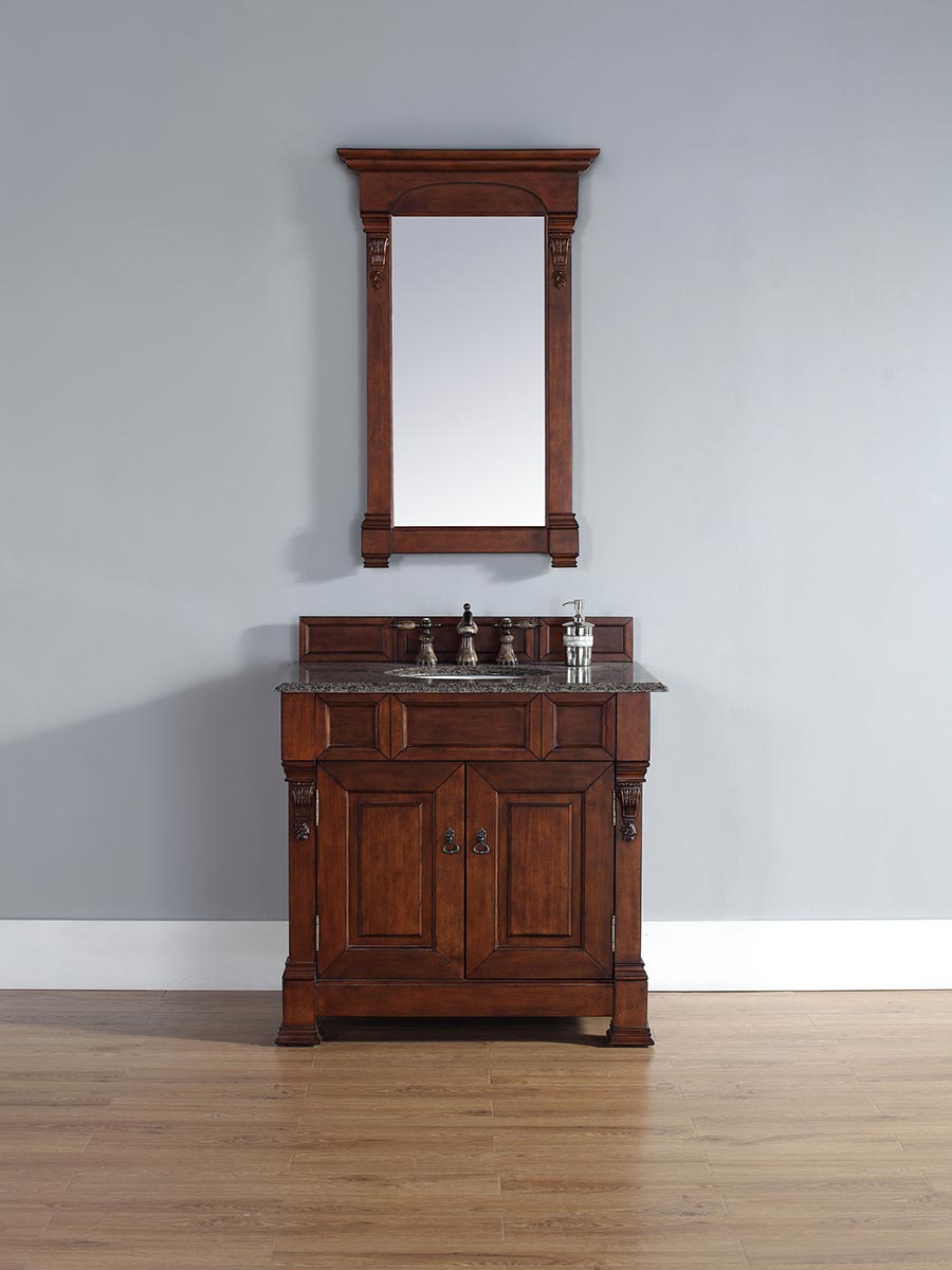 Shown with Tropical Brown Granite Top Shown with Tropical Brown Granite Top