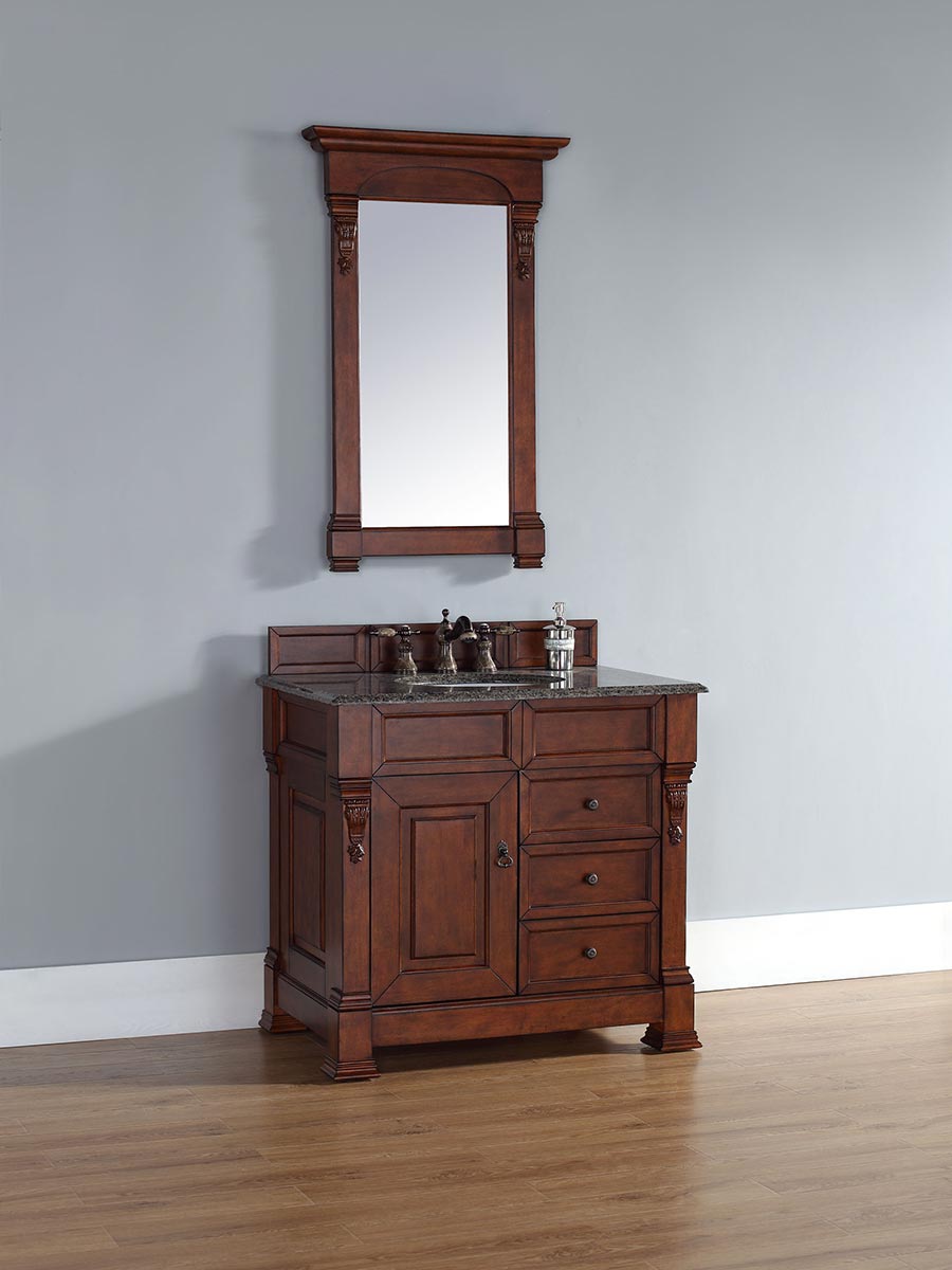 Shown with Tropical Brown Granite Top Shown with Tropical Brown Granite Top