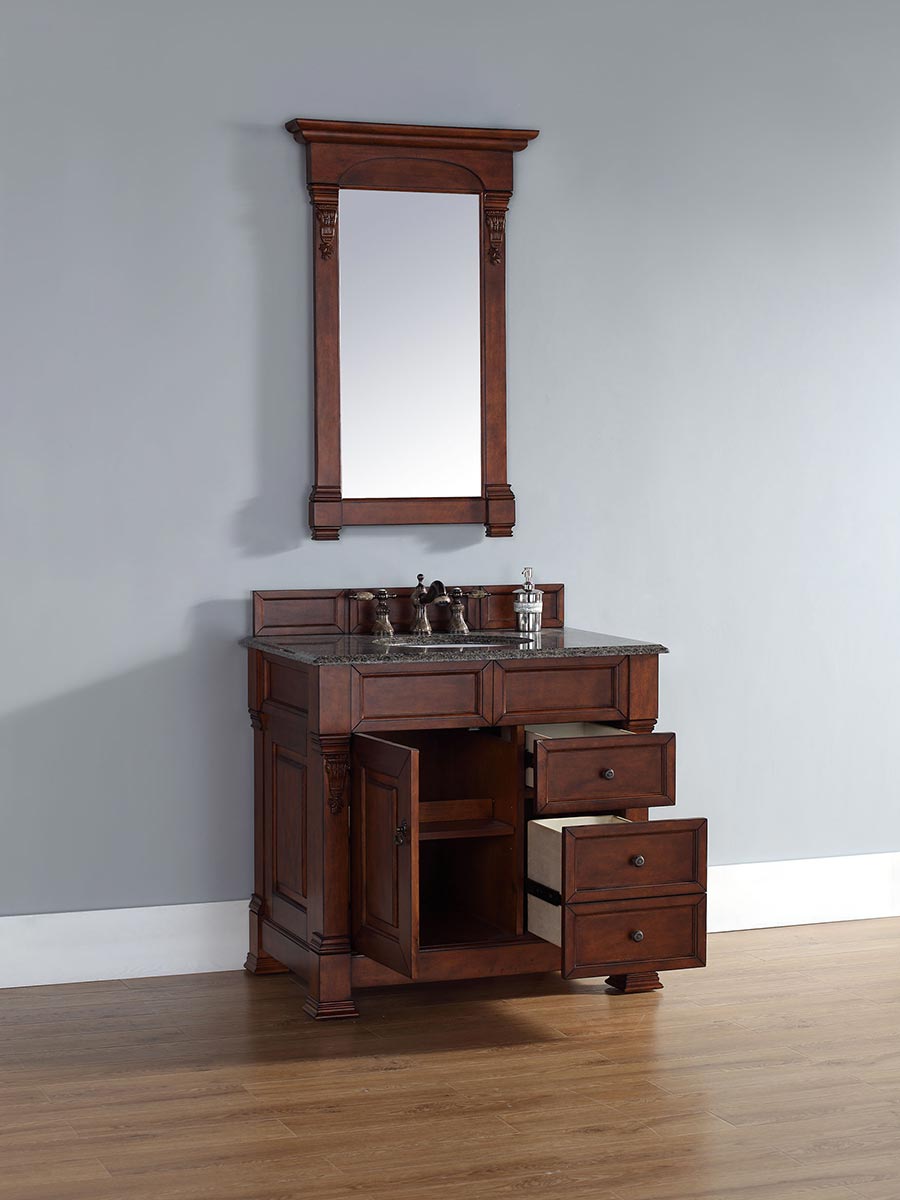 Shown with Tropical Brown Granite Top Shown with Tropical Brown Granite Top