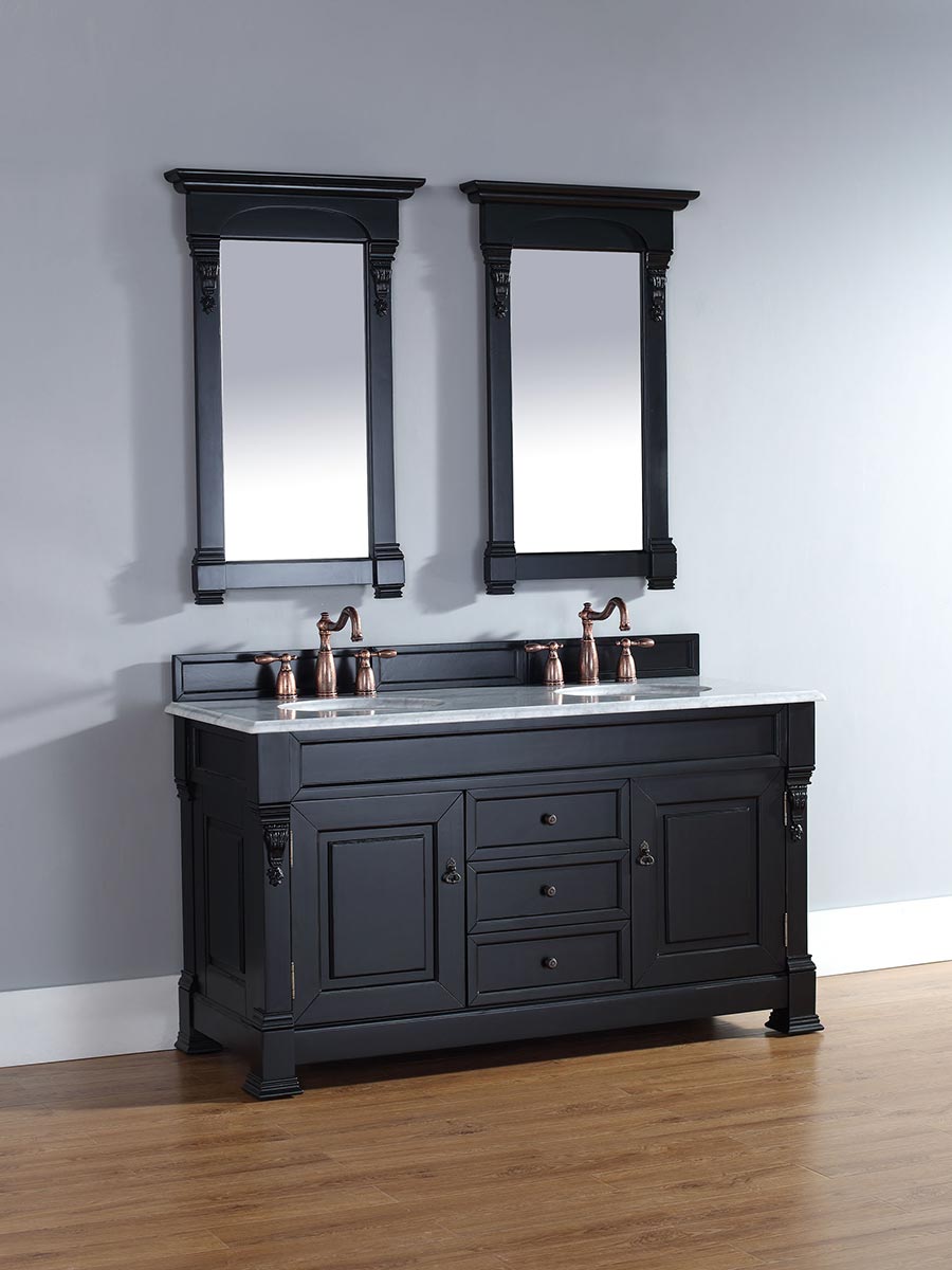 Shown with White Carrera Marble Top Shown with White Carrera Marble Top