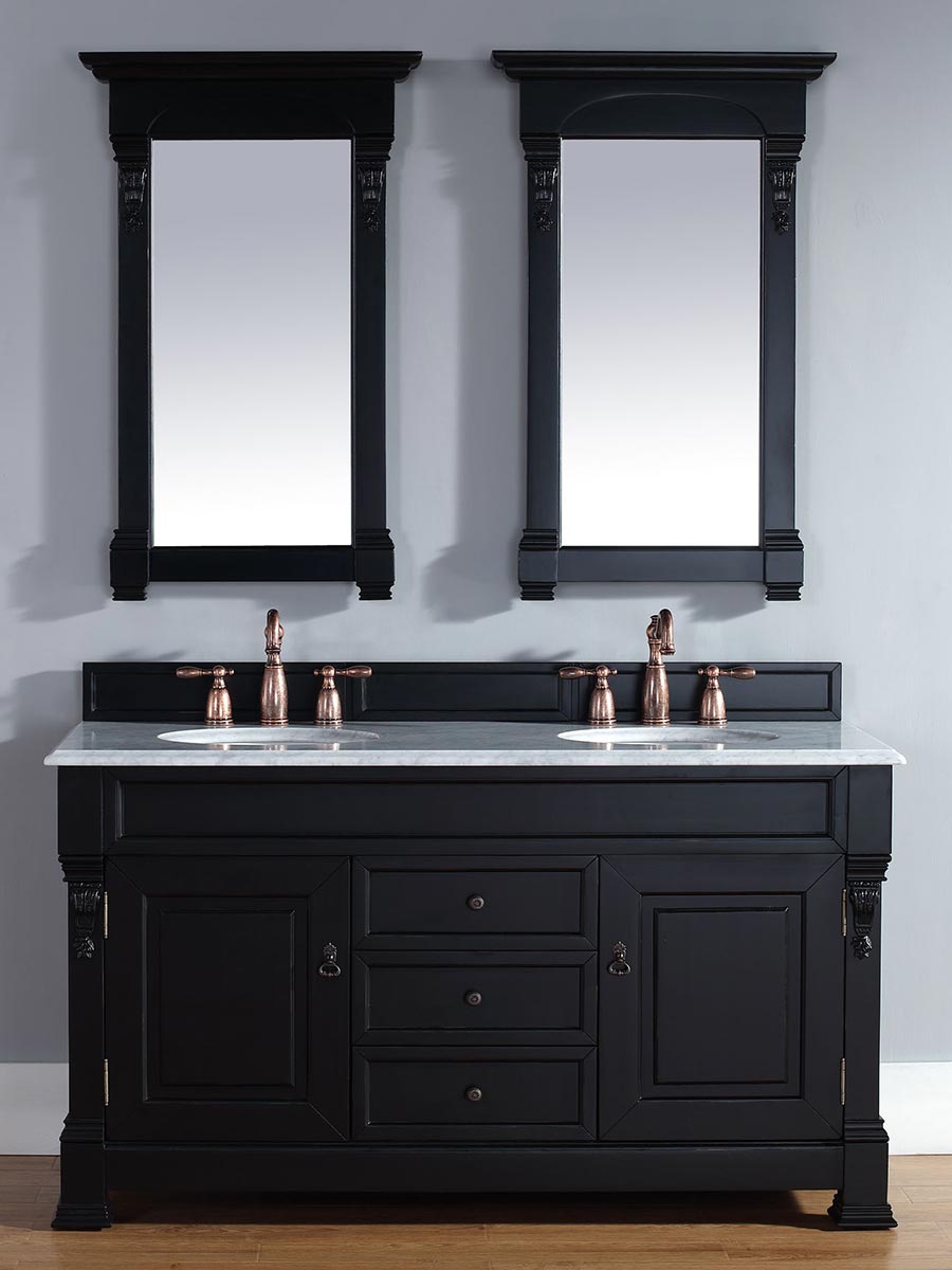 Shown with White Carrera Marble Top Shown with White Carrera Marble Top