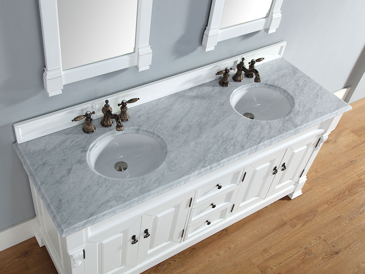 White Carrera Stone Top White Carrera Stone Top