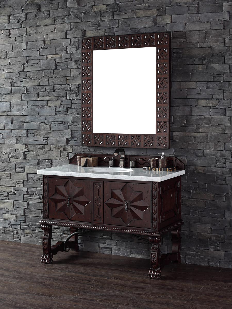 Shown with White Carrera Marble Top Shown with White Carrera Marble Top