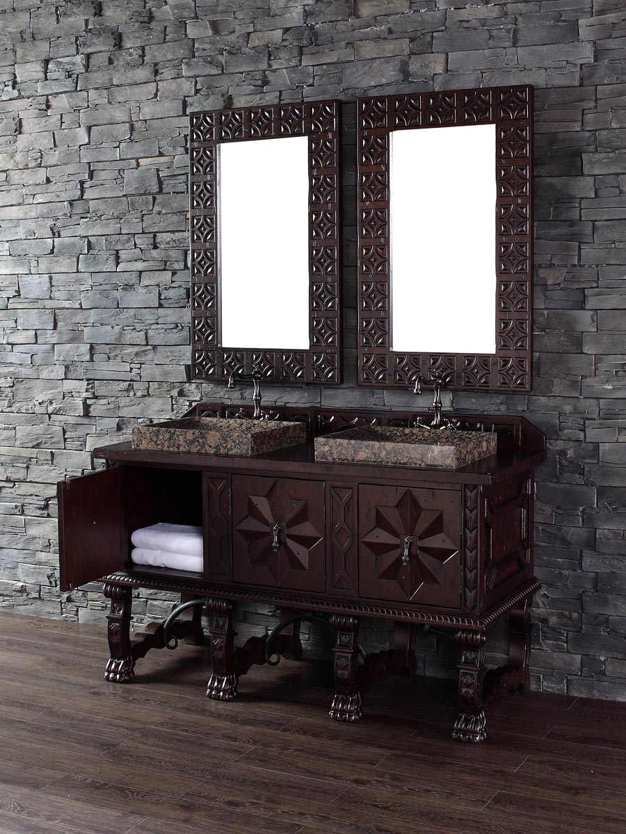 Shown with Wood Top (Vessel Sink Shown Not Included) Shown with Wood Top (Vessel Sink Shown Not Included)