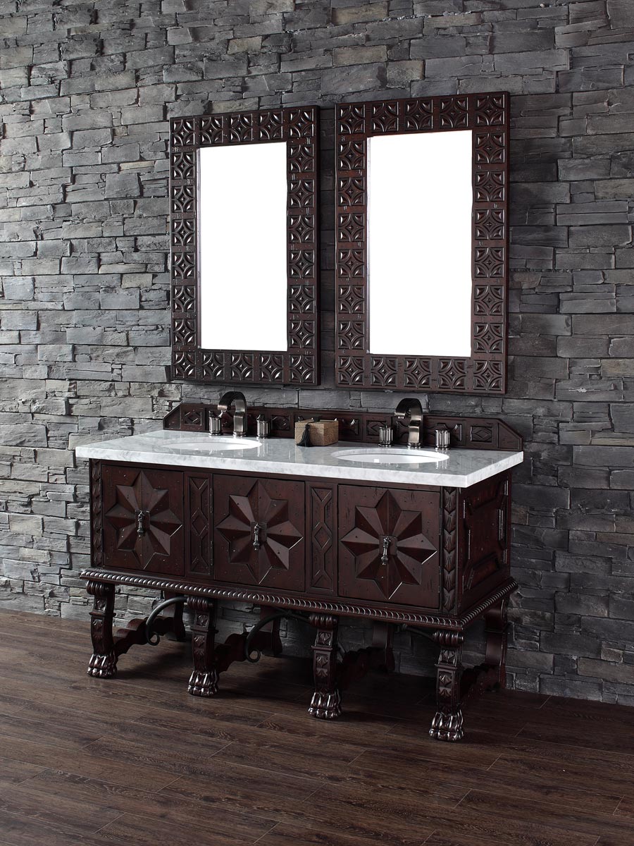 Shown with White Carrera Marble Top Shown with White Carrera Marble Top