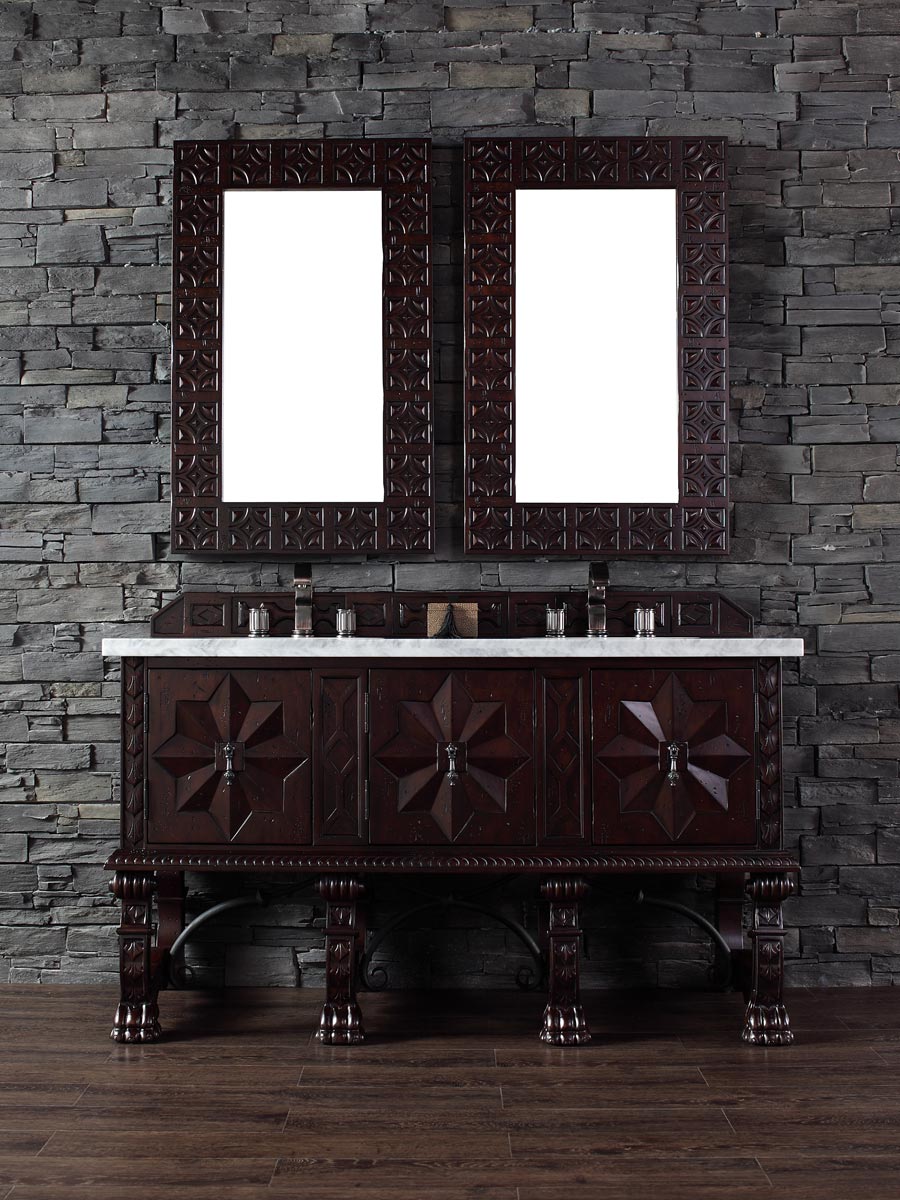 Shown with White Carrera Marble Top Shown with White Carrera Marble Top