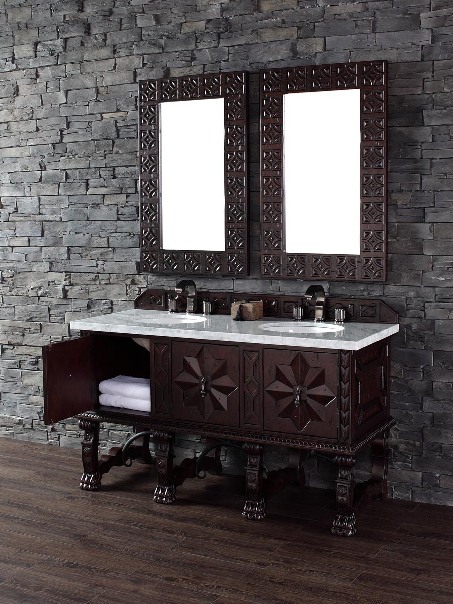 Shown with White Carrera Marble Top Shown with White Carrera Marble Top