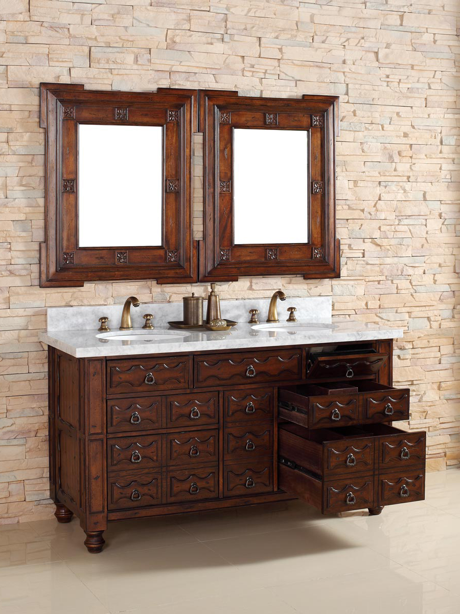 Shown with White Carrera Marble Top (Backsplash shown is not available) Shown with White Carrera Marble Top (Backsplash shown is not available)