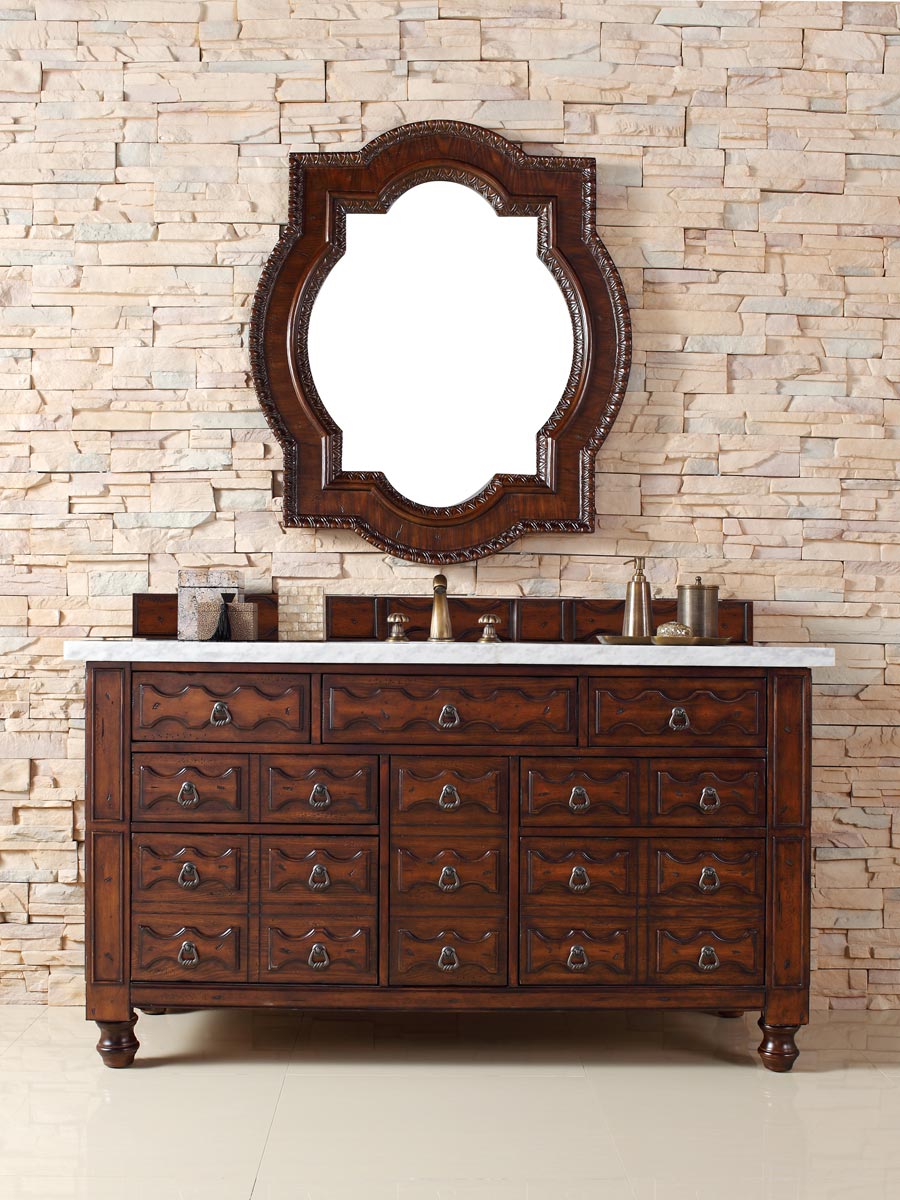 Shown with White Carrera Marble Top Shown with White Carrera Marble Top
