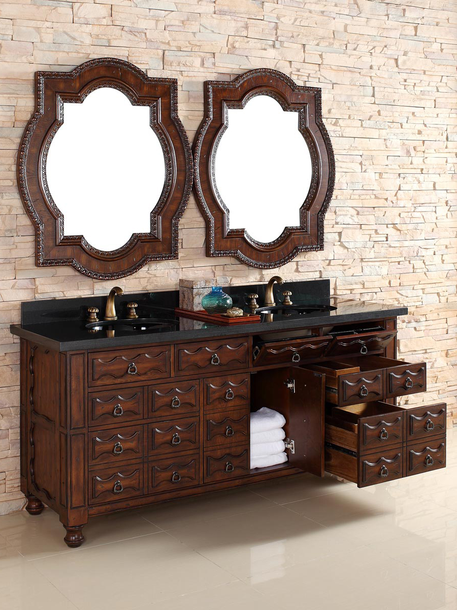 Shown with Absolute Black (Polished) Stone Top (backsplash shown is not available) Shown with Absolute Black (Polished) Stone Top (backsplash shown is not available)