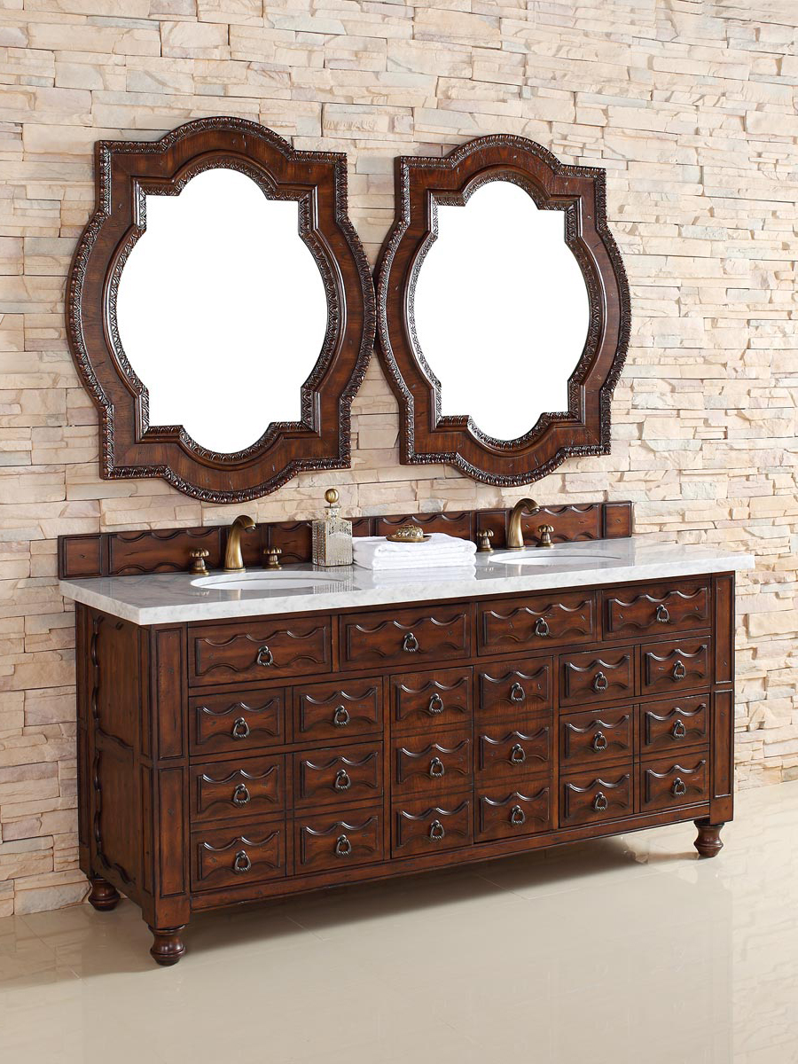 Shown with White Carrera Marble Top Shown with White Carrera Marble Top