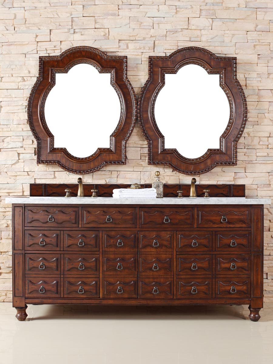 Shown with White Carrera Marble Top Shown with White Carrera Marble Top