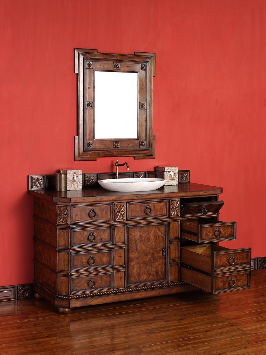 Shown with Wood Top (Vessel Sink Shown Not Included) Shown with Wood Top (Vessel Sink Shown Not Included)