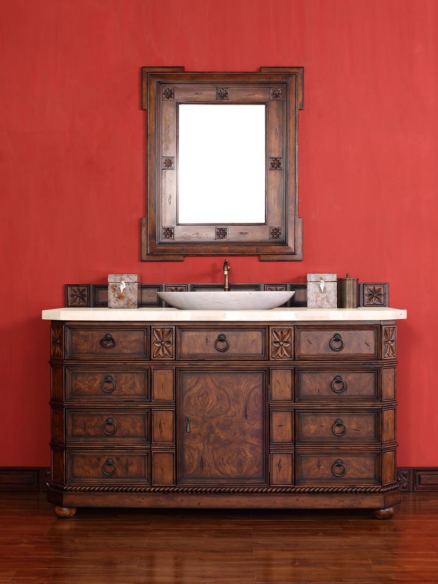 Shown with Galala Beige Marble Top (Vessel sink shown not included) Shown with Galala Beige Marble Top (Vessel sink shown not included)