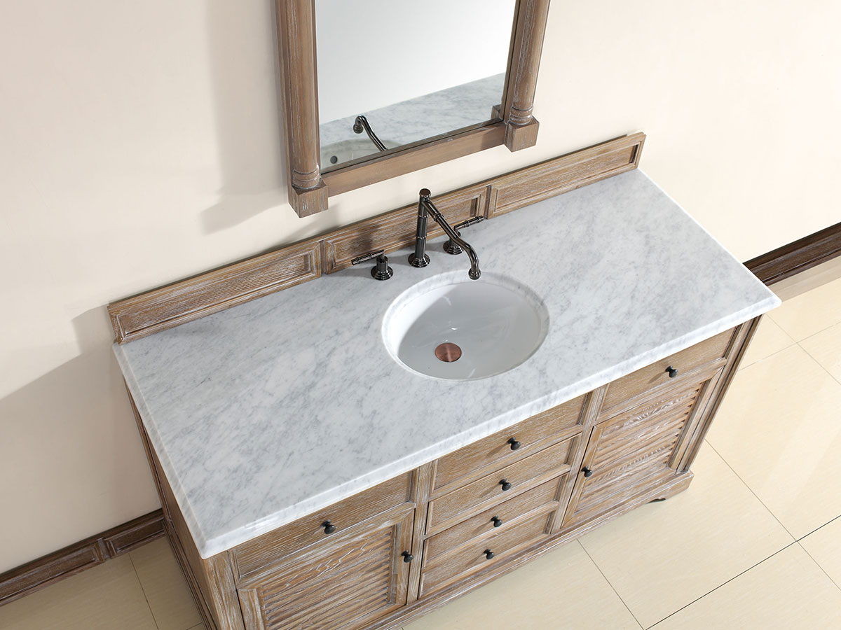 White Carrera Stone Top White Carrera Stone Top