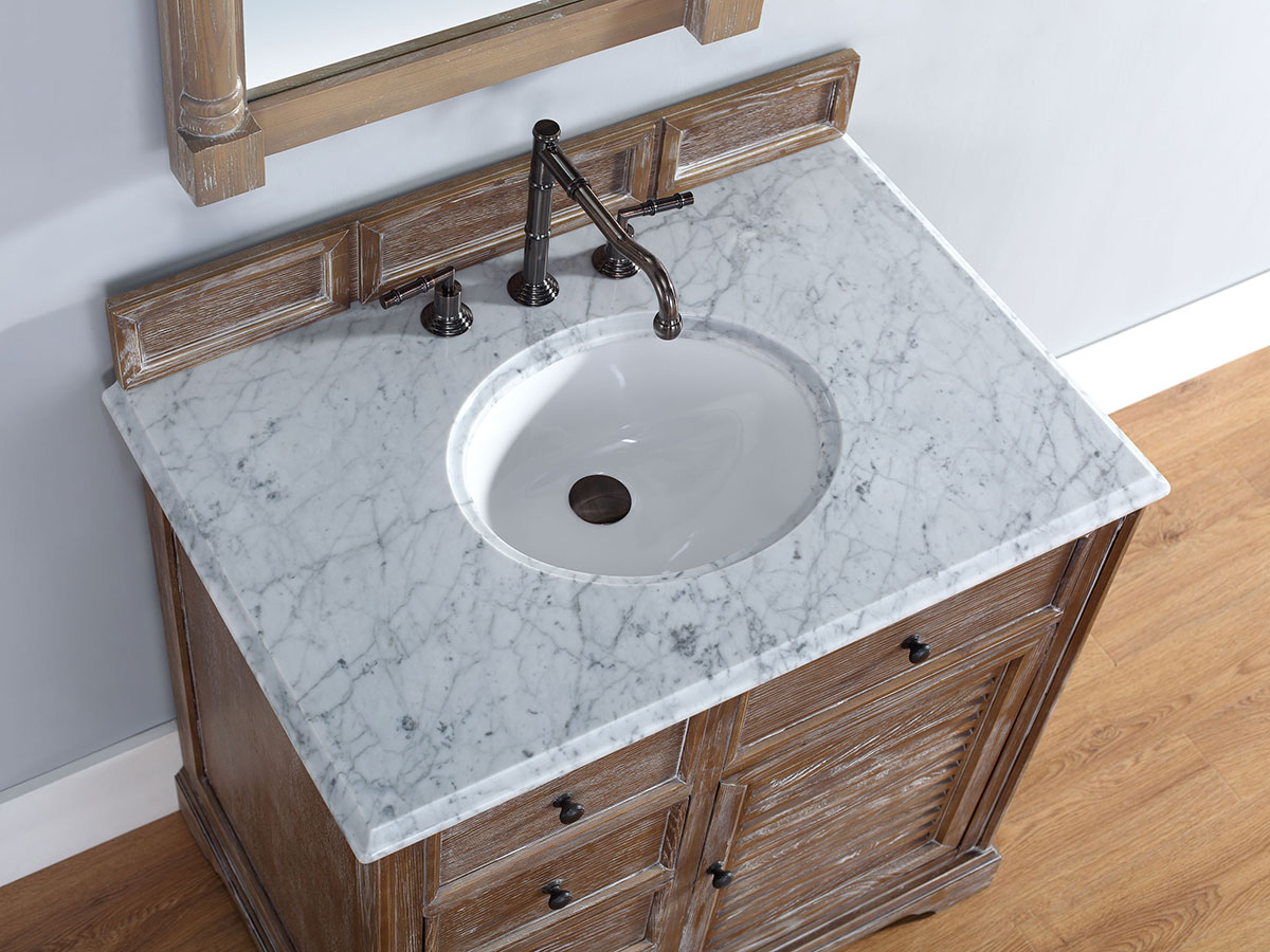 White Carrera Stone Top White Carrera Stone Top