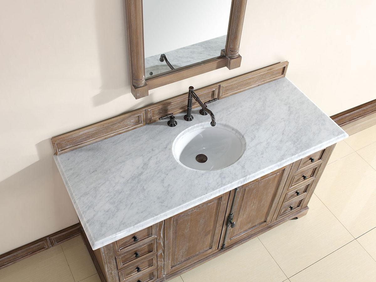 White Carrera Stone Top White Carrera Stone Top