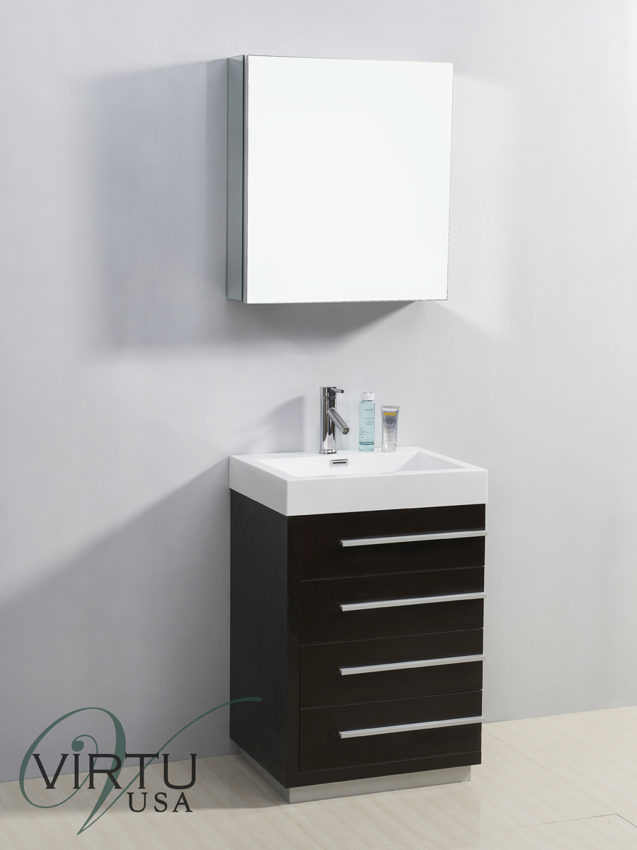 24" Bailey Single Bath Vanity in Wenge 24" Bailey Single Bath Vanity in Wenge